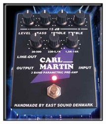 Carl Martin 3 Band Paremetric Pre-Amp