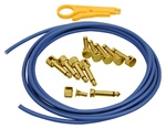 LAVA CABLE Mini ELC Solderless Pedalboard Kit Blue w Gold Connectors