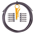 LAVA CABLE TightRope Solderless Pedalboard Kit Black w Nickel Connectors
